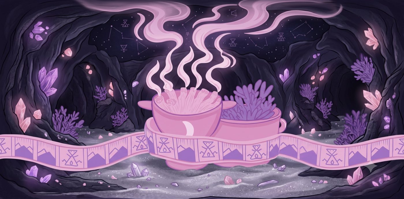 Ilustración ancestral de Partera di Anaku